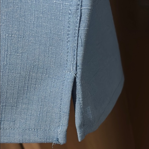 Men's Vintage John Blair 4XL Poly Blue Short Sleeve Shirt - Picture 7 of 7